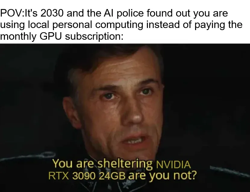 The "we have AI at home" meme